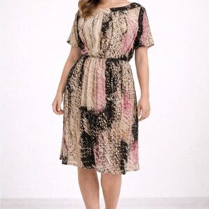 Diane Von Furstenberg Vintage Silk Dress Size 10 Knee Length Lined